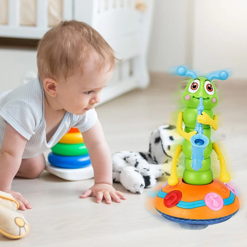 GroovyBug Dansende Saxofoon Rups – Muzikaal Speelgoed voor Kinderen vanaf 3 Jaar | Verbeter Motoriek en Coördinatie