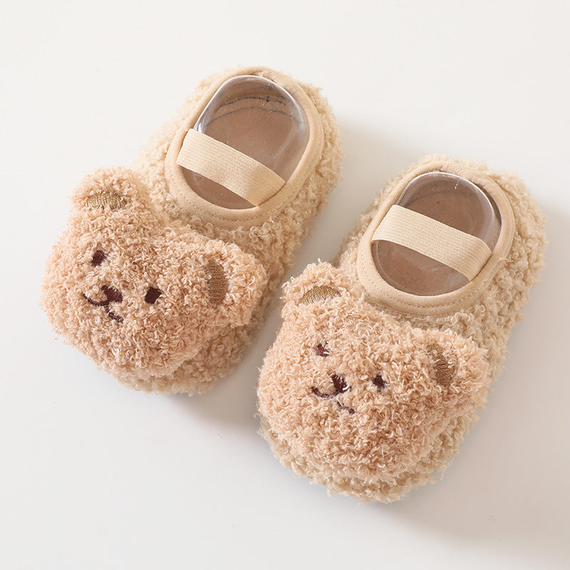 Baby Slofjes - TeddyToes Unisex, Blauw/Grijs/Bruin/Beige/Roze, Maat 0-3 Jaar