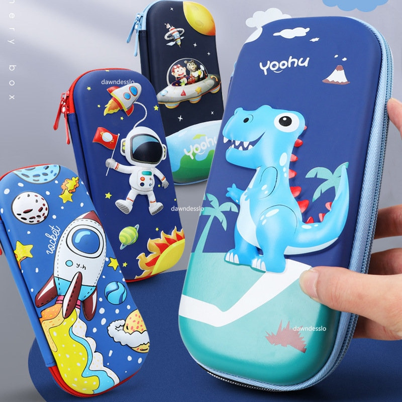 GalaxyPouch 3D Etui – Ruim School Etui voor Kinderen met Uniek Ruimtedesign