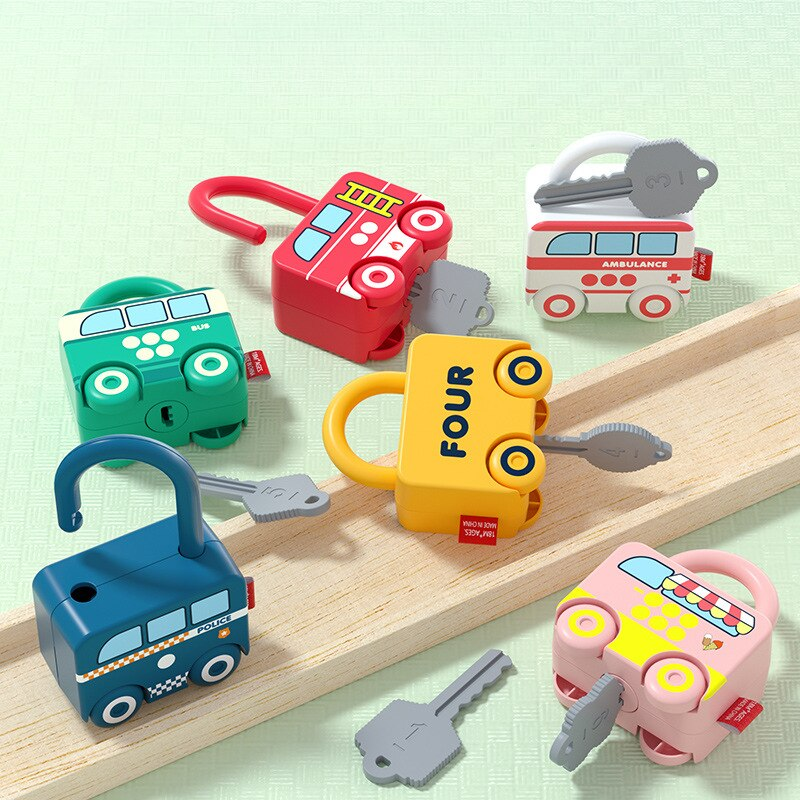 Educatieve Sleutel- en Sloten Set – Stimuleert Motoriek & Cognitief Denken voor Peuters 2+