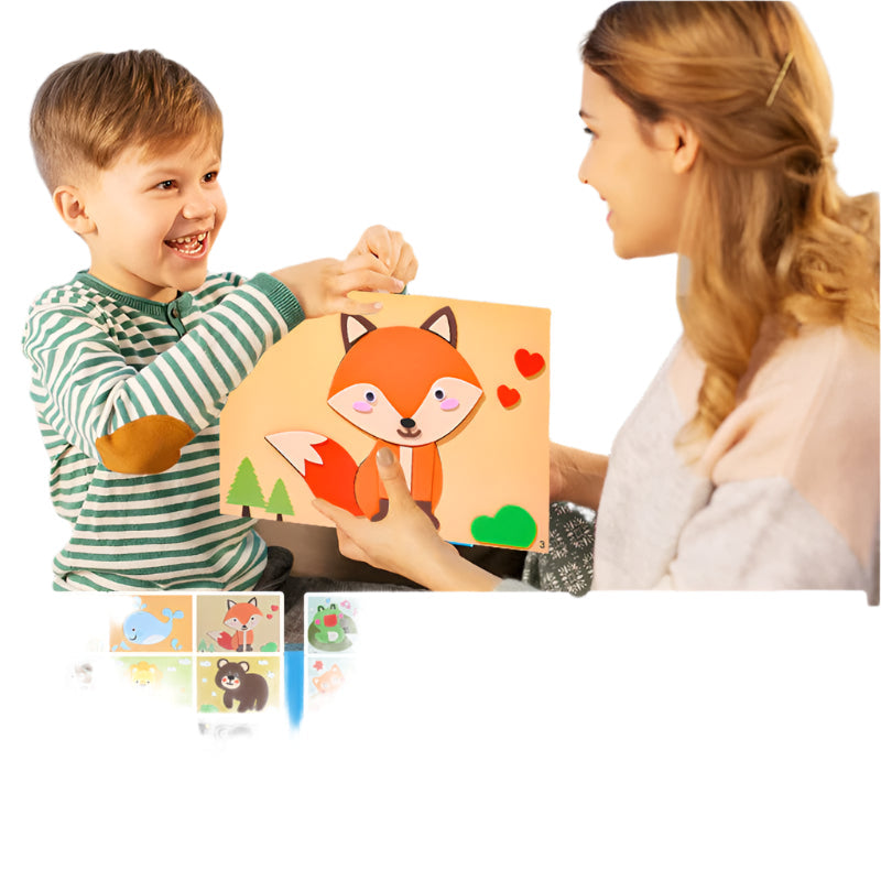 DIY Dierenstickerset voor Kinderen – Maak Je Eigen 3D Stickers en Stimuleer Creativiteit