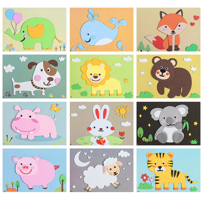 DIY Dierenstickerset voor Kinderen – Maak Je Eigen 3D Stickers en Stimuleer Creativiteit