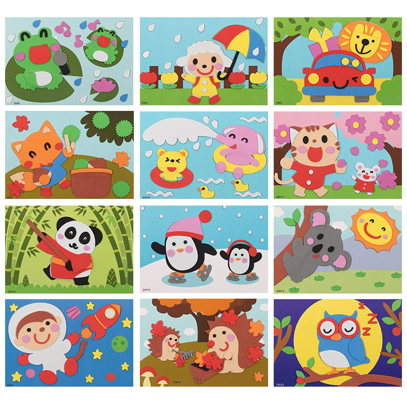 DIY Dierenstickerset voor Kinderen – Maak Je Eigen 3D Stickers en Stimuleer Creativiteit