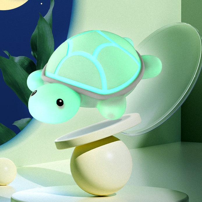 Schildpad nachtlampje siliconen oplaadbaar – tikbediening, 7 kleuren, 30-min timer | LED bedlampje