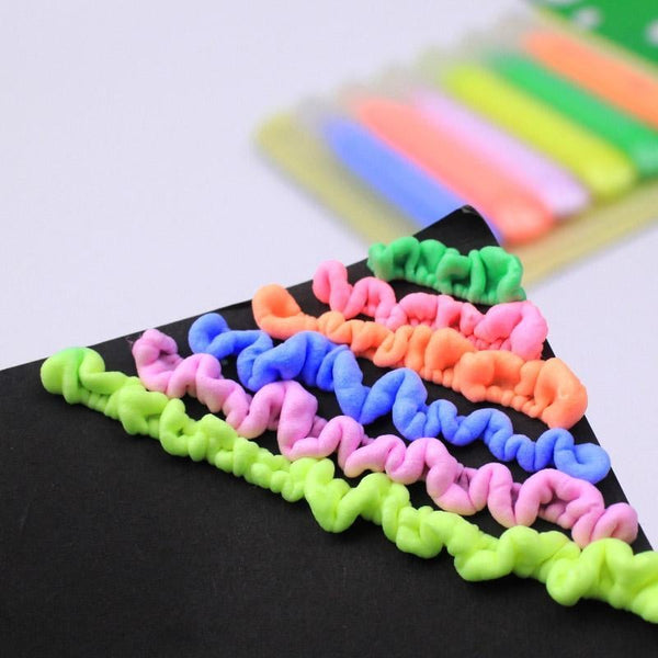 Puffy 3D Tekenpennen Set van 6 – Popcorn Pennen met Opzwellend Effect voor Kinderen