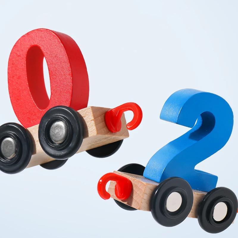 Houten Cijfer Trein – Educatief Speelgoed voor Peuters & Kleuters