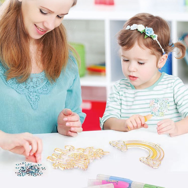 Kristallen Knutselset voor Kinderen – Maak Jouw Eigen Glinsterende Hangers +3 Jaar