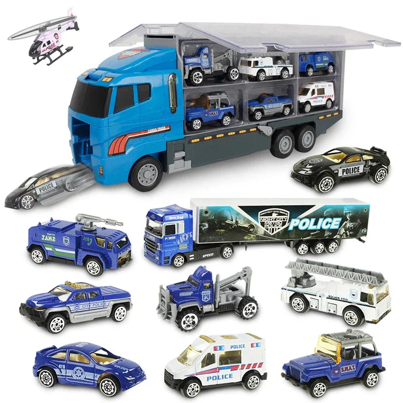 Bouwvoertuigen Speelgoed Set – Kiepwagen, Kraan, Graafmachine & Bulldozer – Duurzaam Kindveilig Kunststof – Voor Binnen & Buiten Spelplezier
