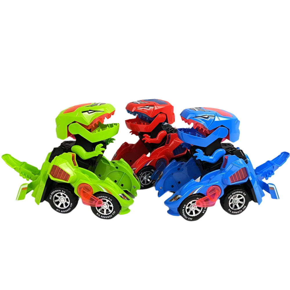 Transformeerbare Dinosaurus Auto met LED – Afstandsbediening Speelgoed voor Kinderen