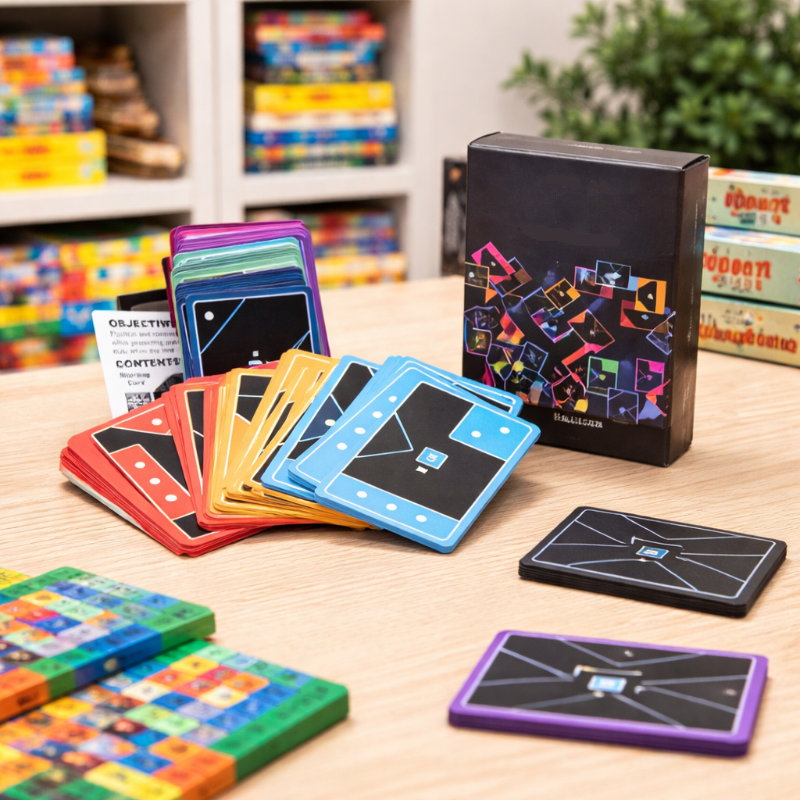 Virexo Games ShapeStrike Kaartspel – Snel Strategisch Familiespel voor Spelavonden met Vrienden