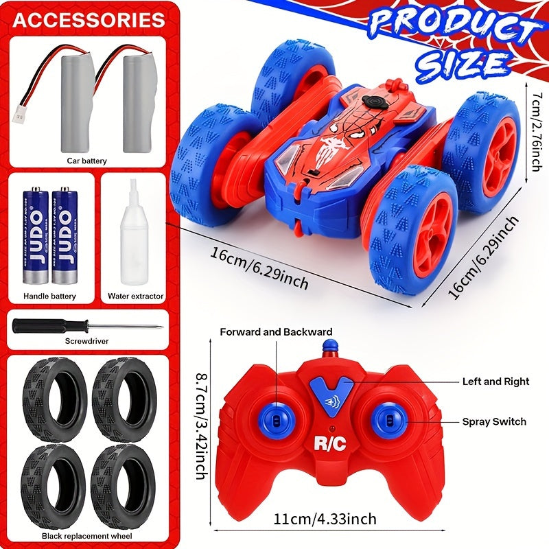 360° RC Stuntauto met LED – Flip, Spin en Oplaadbaar voor Eindeloos Speelplezier
