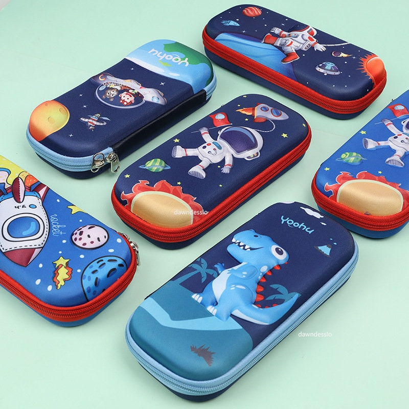 GalaxyPouch 3D Etui – Ruim School Etui voor Kinderen met Uniek Ruimtedesign