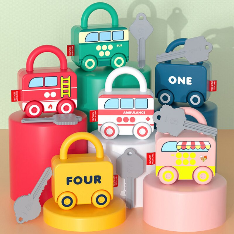 Educatieve Sleutel- en Sloten Set – Stimuleert Motoriek & Cognitief Denken voor Peuters 2+