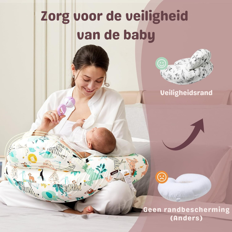 Voedingskussen Baby – Ergonomisch Borstvoeding Kussen 0+