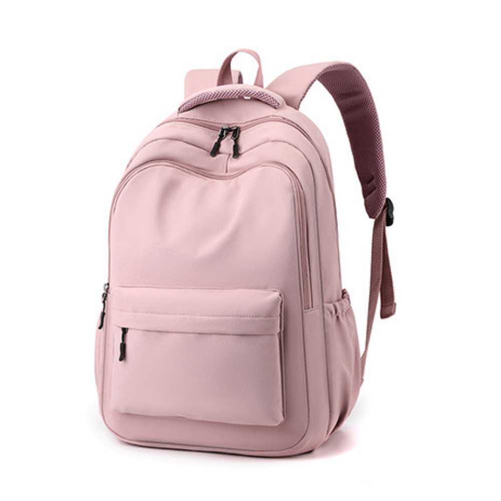 Laptoprugzak voor school en studie met voorvak en zijvakken – nylon, lichtgewicht | schooltas