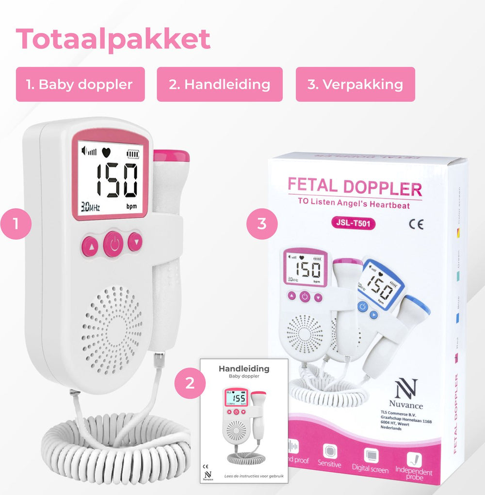Baby Doppler voor Thuis | Luister Naar de Hartslag van je Ongeboren Baby – Veilig & Betrouwbaar