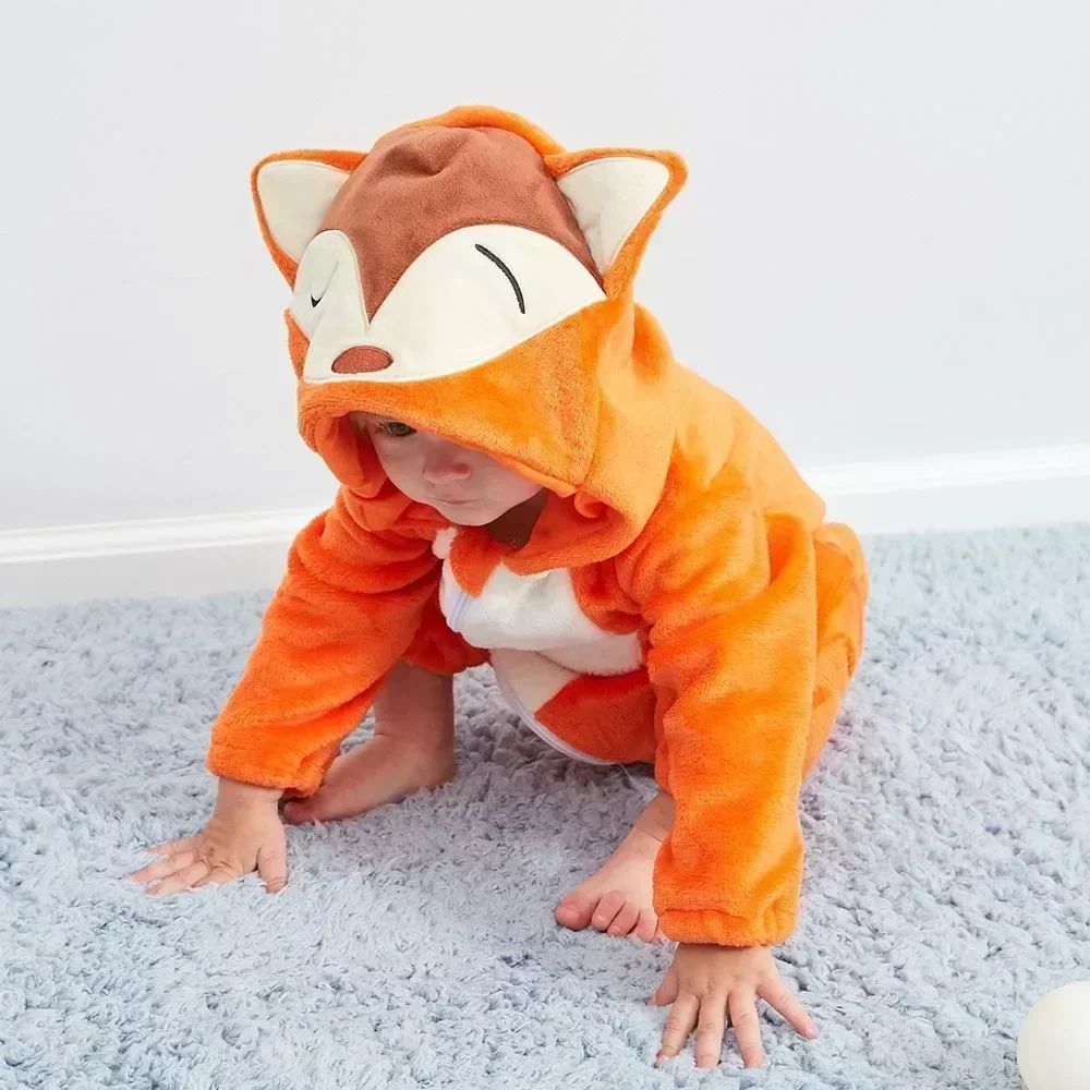 Snorrelie FrostFox – Warme Baby & Peuter Pyjama | Zachte Winter Slaapoverall voor Comfortabele Nachten