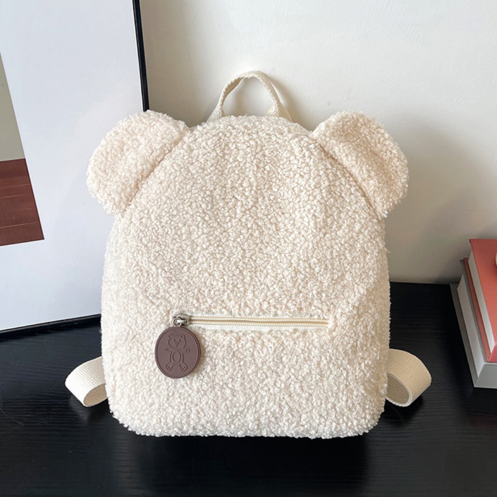 Pluche teddybeer-rugzak voor kinderen