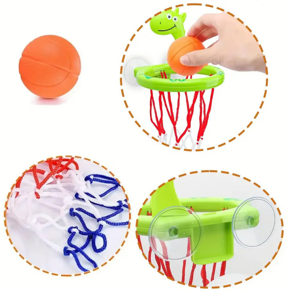 Badspeelgoed Basketbal Set – Dino Hoop met Ballen (3+)