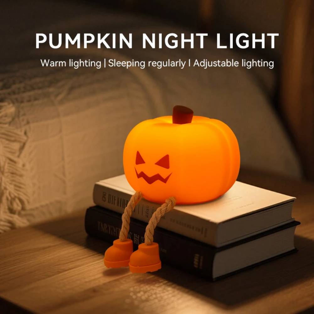 Halloween nachtlampje met zacht sfeerlicht – siliconen, oplaadbaar via USB-C | kinderkamerlamp