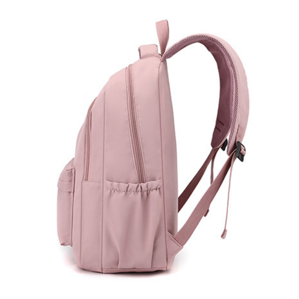 Laptoprugzak voor school en studie met voorvak en zijvakken – nylon, lichtgewicht | schooltas