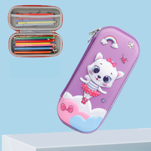 GalaxyPouch 3D Etui – Ruim School Etui voor Kinderen met Uniek Ruimtedesign