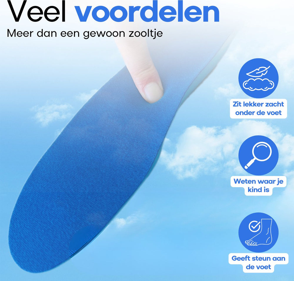 Kind Inlegzool met AirTag Houder – Comfort & Discreet (4–10 Jaar)