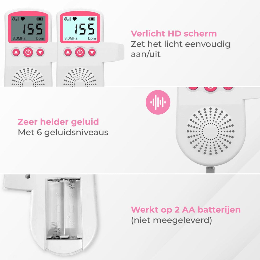 Baby Doppler voor Thuis | Luister Naar de Hartslag van je Ongeboren Baby – Veilig & Betrouwbaar