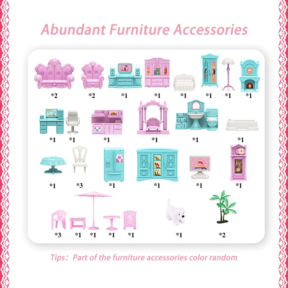 Groot Ingericht Poppenhuis met 11 Kamers – Maisonella Grand Residence Luxe Speelhuis 5+