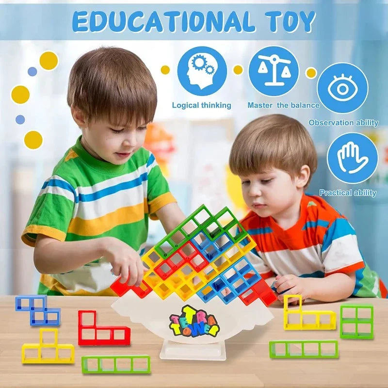 Balansspel Kinderen – Educatief Bouw & Stapelspel