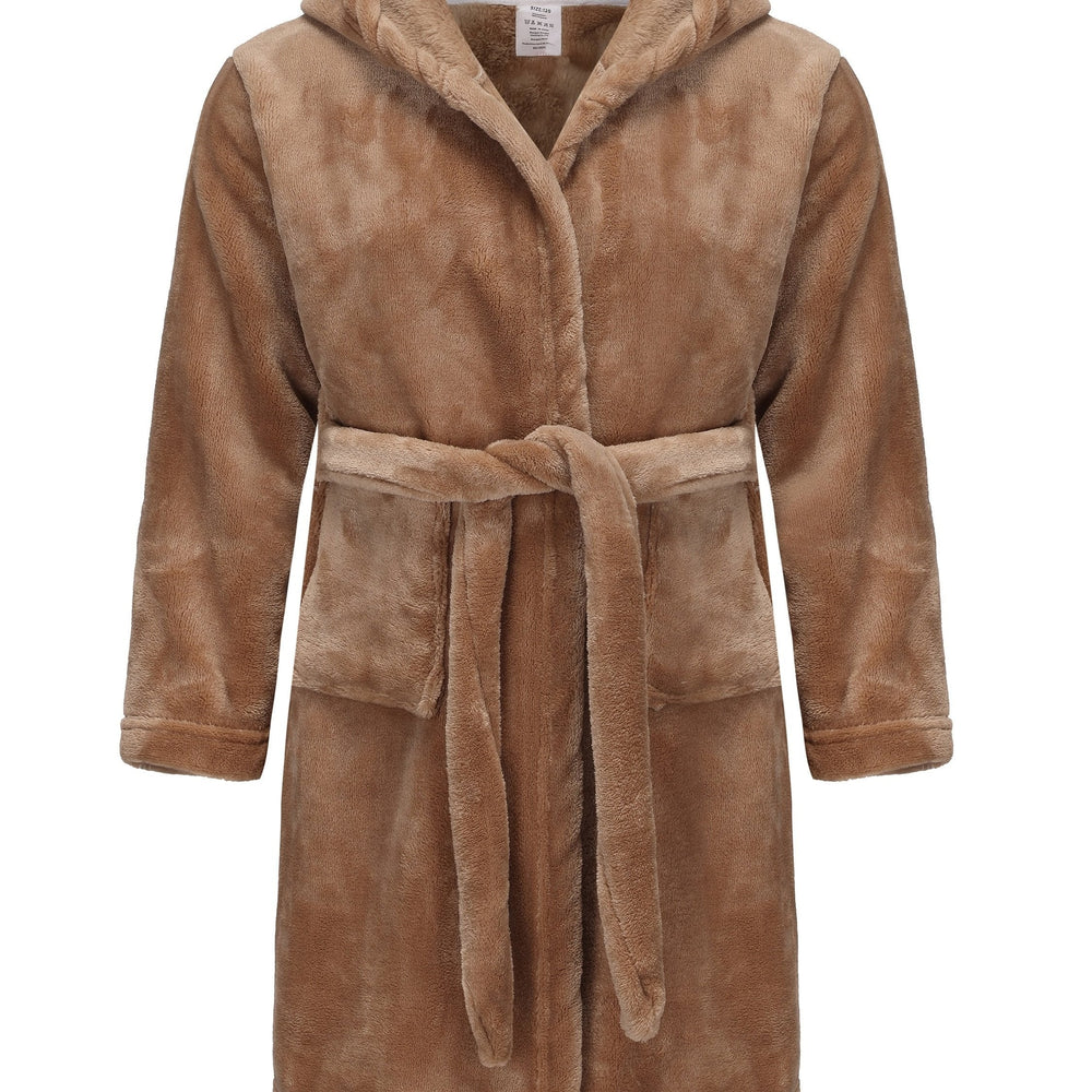 Kinder Badjas met Capuchon – Zachte Fleece Badjas