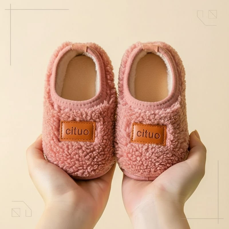 SnugSteps CozyPaws Kinderpantoffels – Warme Antislip Sloffen voor Veilig Binnenlopen