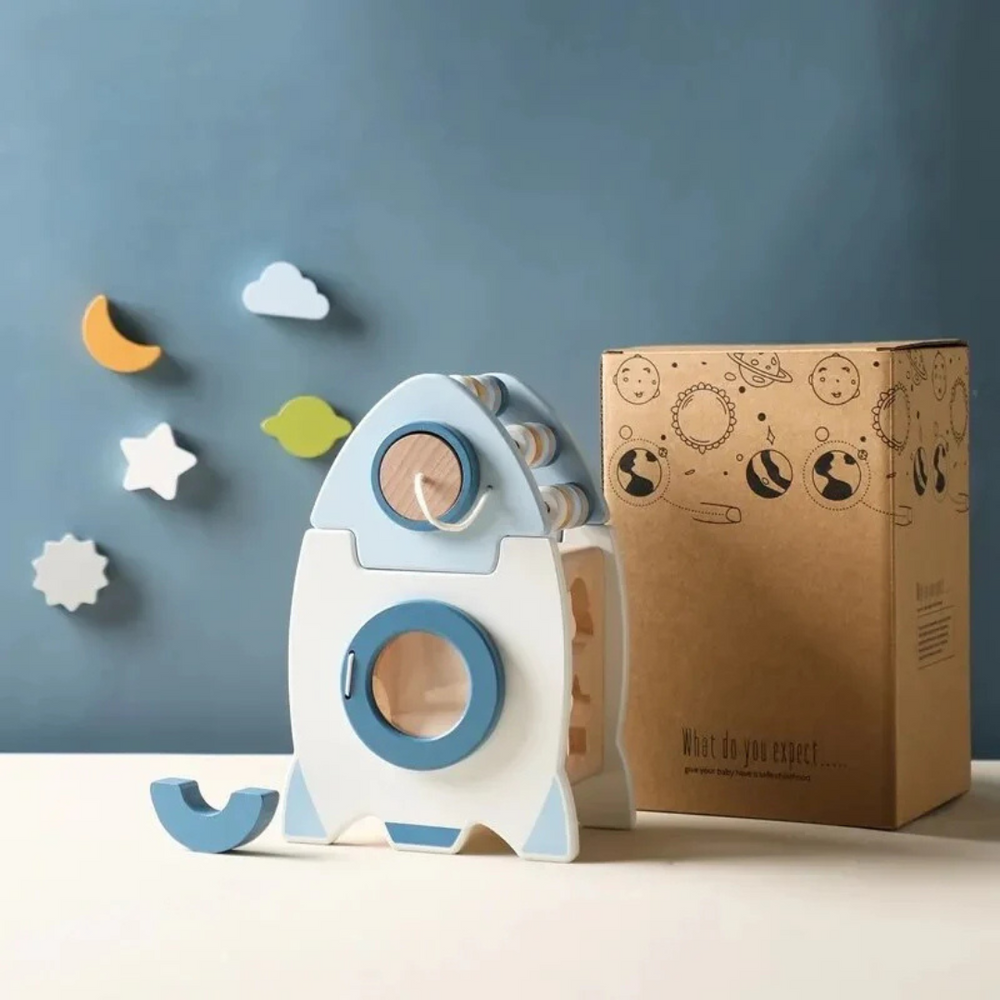 Educatief Houten Ruimte Blokkenspel | SpaceBuild Creatief & Montessori Speelgoed