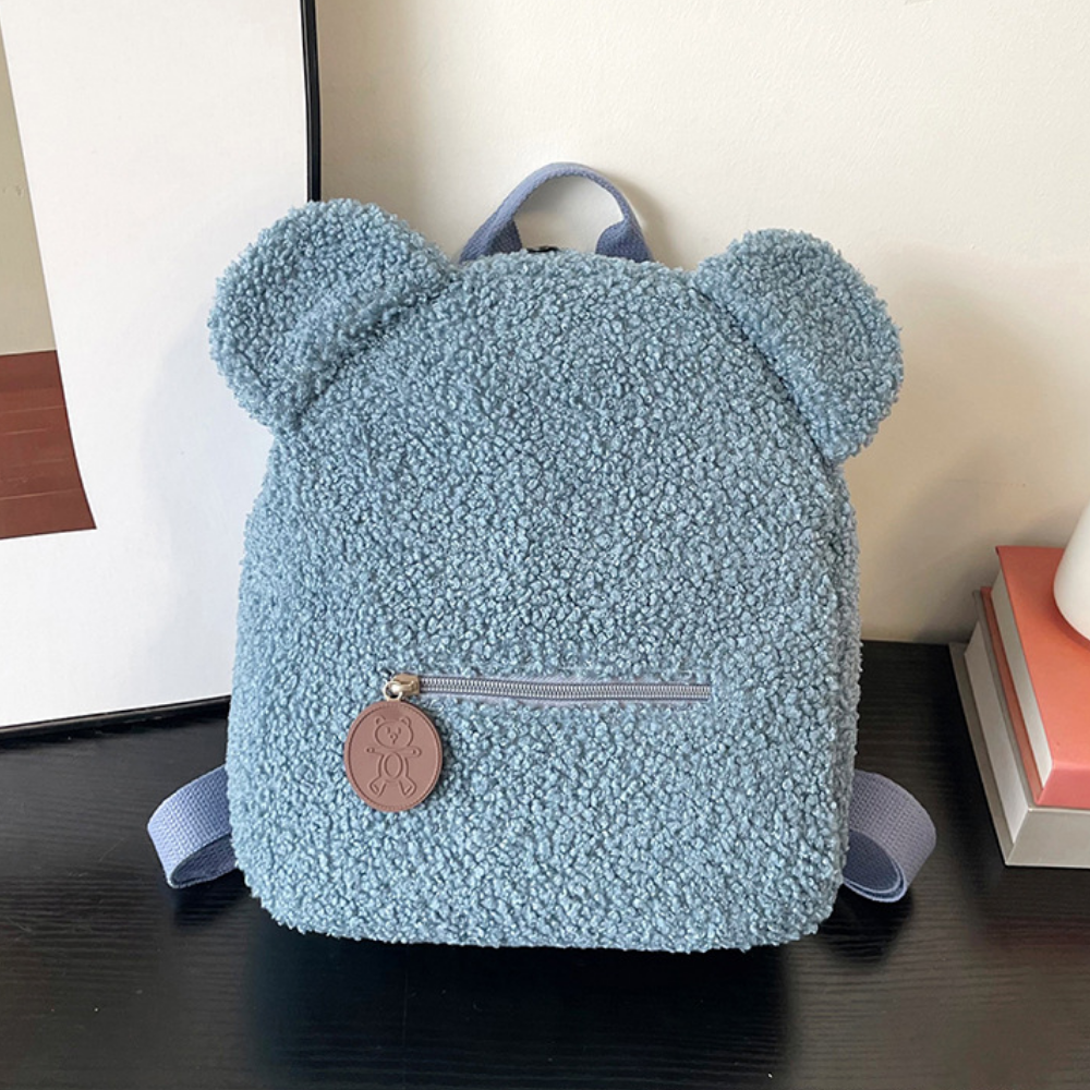 Pluche teddybeer-rugzak voor kinderen