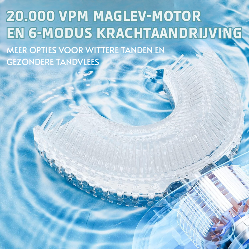 Elektrische Kinder Tandenborstel met 360° U-Borstel en Tandpasta | RoarClean Junior SonicBrush – Zacht, Waterdicht en Met 6 Poetsstanden