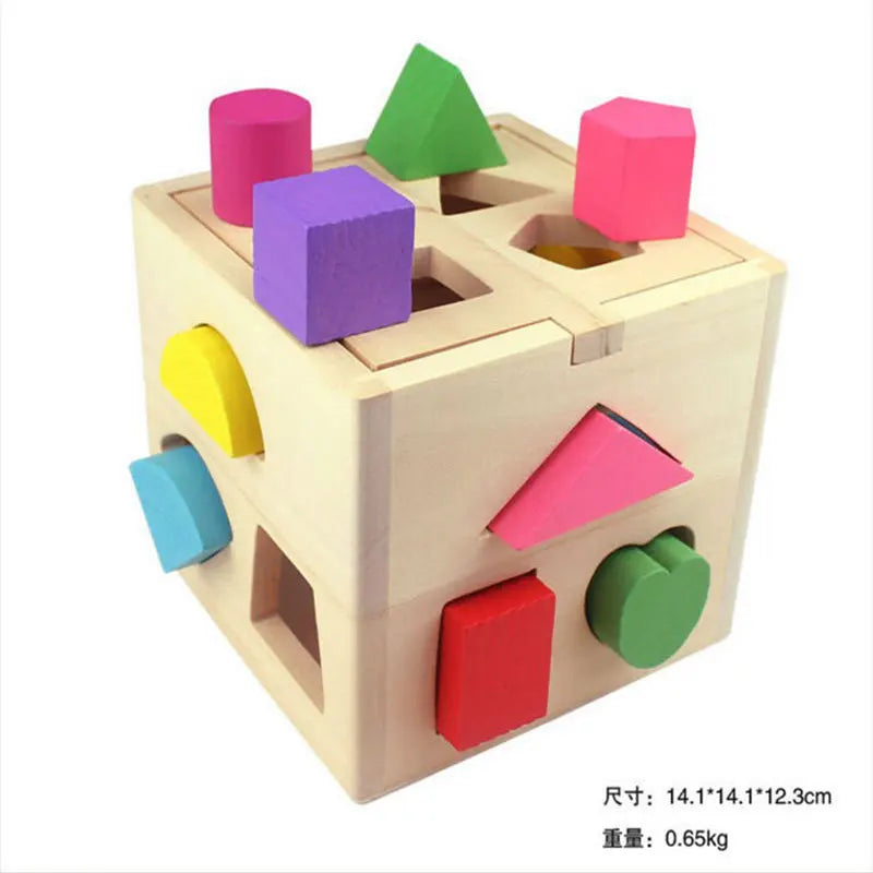 ShapeMaster™ Houten Vormenspel voor Peuters – Bevorder Kleur- en Vormherkenning | Educatief Speelgoed