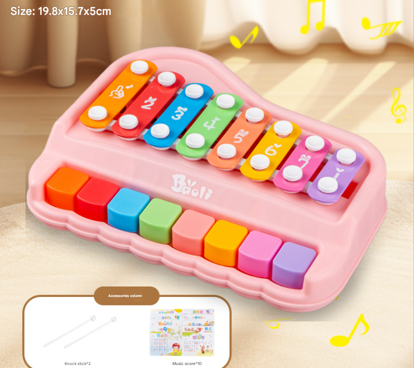 Educatieve Xylofoon & Piano Set – Muziekspeelgoed voor Creatieve Kinderen