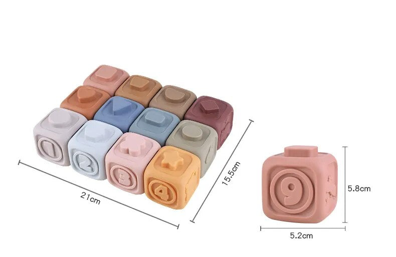 Baby Bijtring & Stapelspeelgoed – SenseStack Set