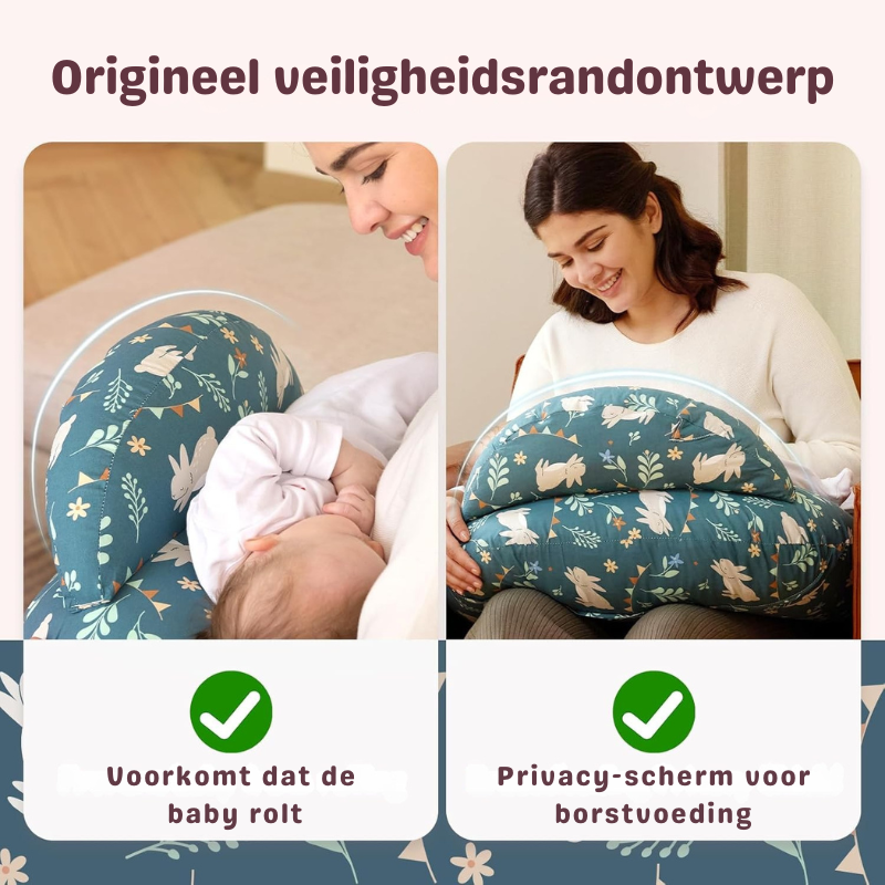 Voedingskussen Baby – Ergonomisch Borstvoeding Kussen 0+
