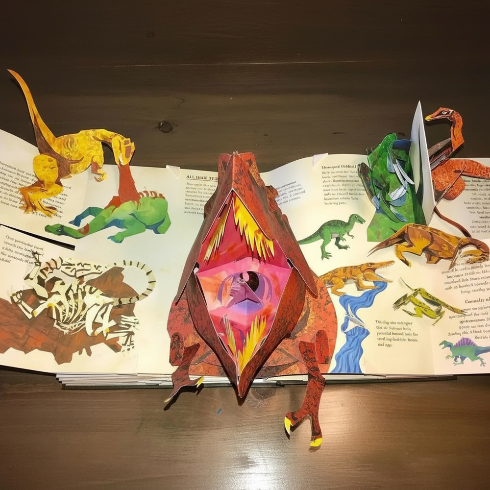 3D Pop-up Dinosaurusboek voor Kinderen – Interactief Kinderboek