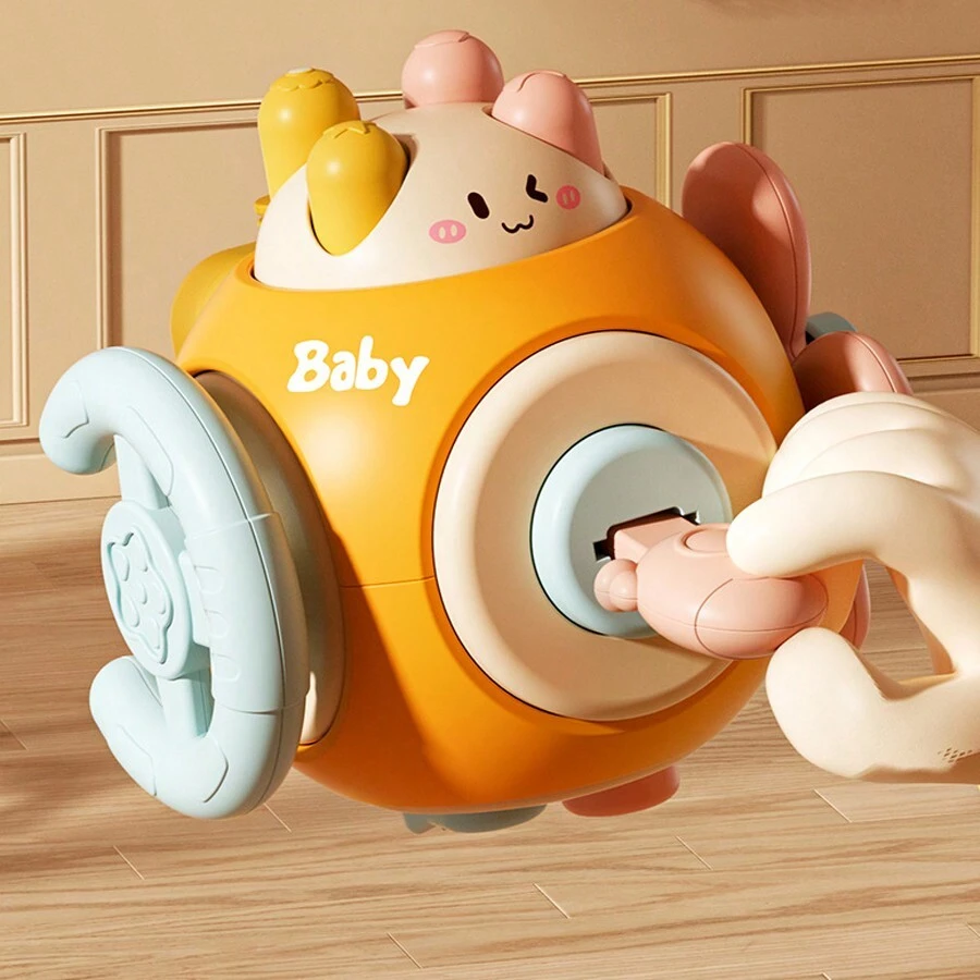 Montessori Fun Ball – Educatieve Baby Bal voor Sensorische Ontwikkeling & Fijne Motoriek