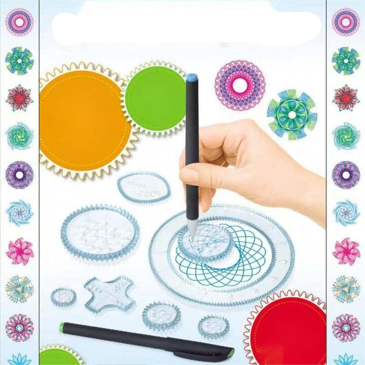 Spiraal Teken Set Kind – Creatieve Tekenset met Tandwielen (6+)