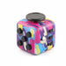 Fidget cube met 6 tactiele zijden – stille klikknoppen, stalen rolbal, zakformaat | fidgetkubus