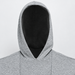 Heren hoodie met babybuidel van katoen – capuchon, lange mouwen, ruimvallend | draagtrui voor papa