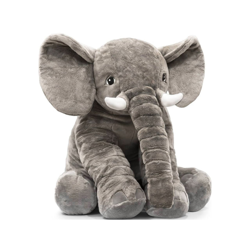 Pluche olifant knuffelkussen – extra zacht, ademende stof, vanaf 0 maanden | babyknuffel