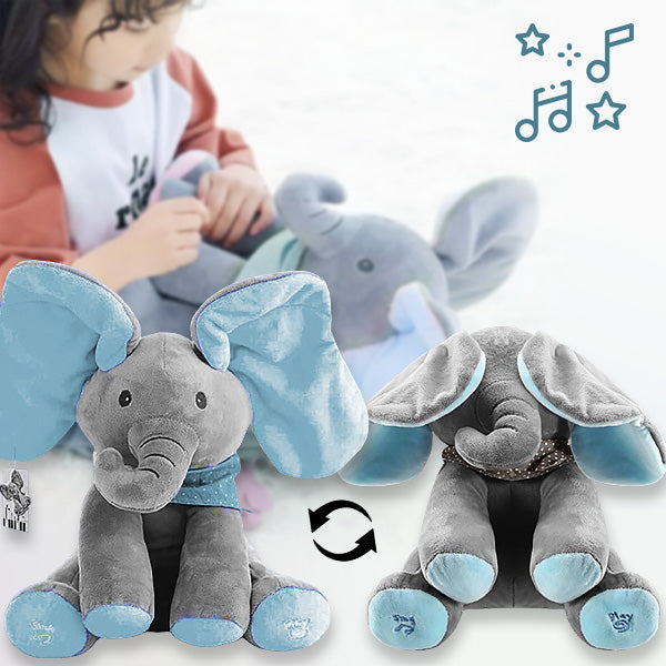 Interactieve Knuffel Olifant voor Baby’s – Peekaboo Speelgoed (6+ maanden)
