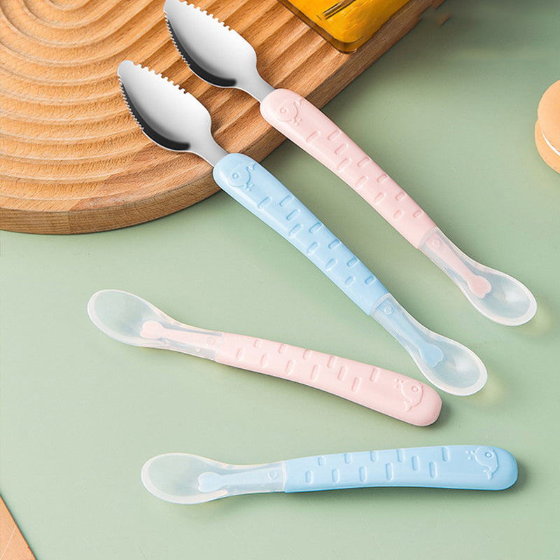 Siliconen Baby Lepel 2-in-1 – Veilig & BPA Vrij