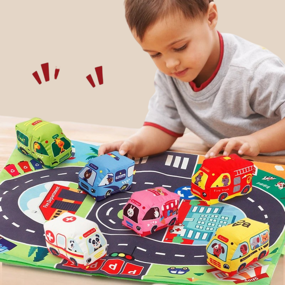 Auto Speelgoed Set Kind – Speelmat met Auto’s (9 Stuks)