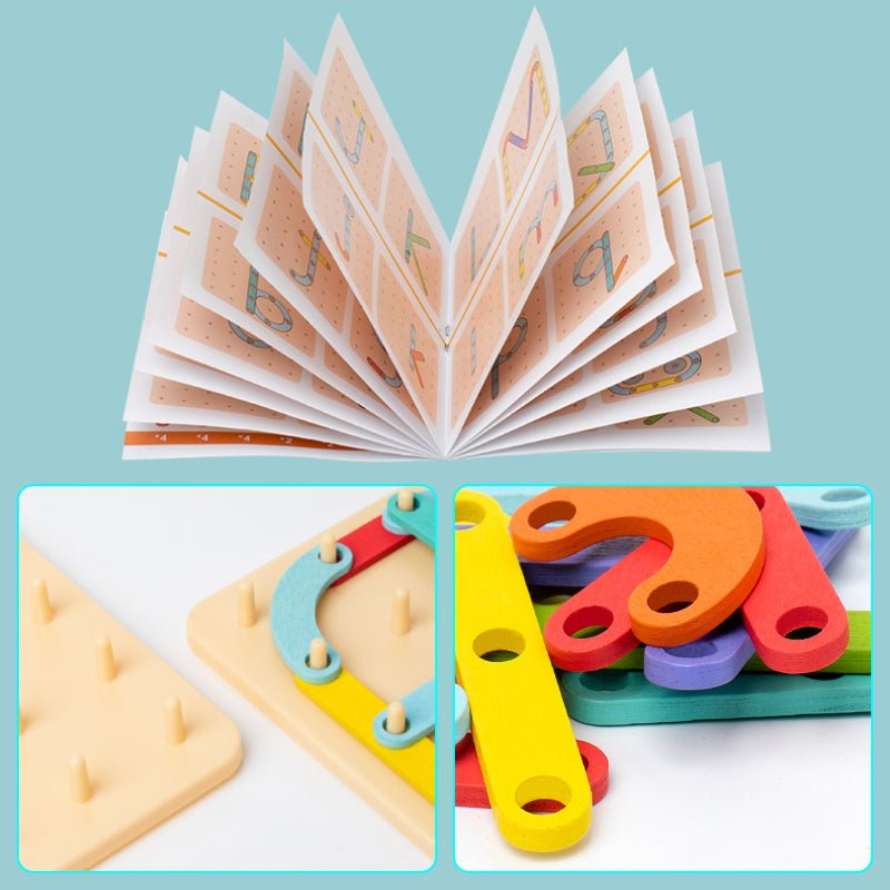 BrainShapes Builder – Educatieve Houten Puzzel voor Kinderen | Creatief & Leerzaam Spel