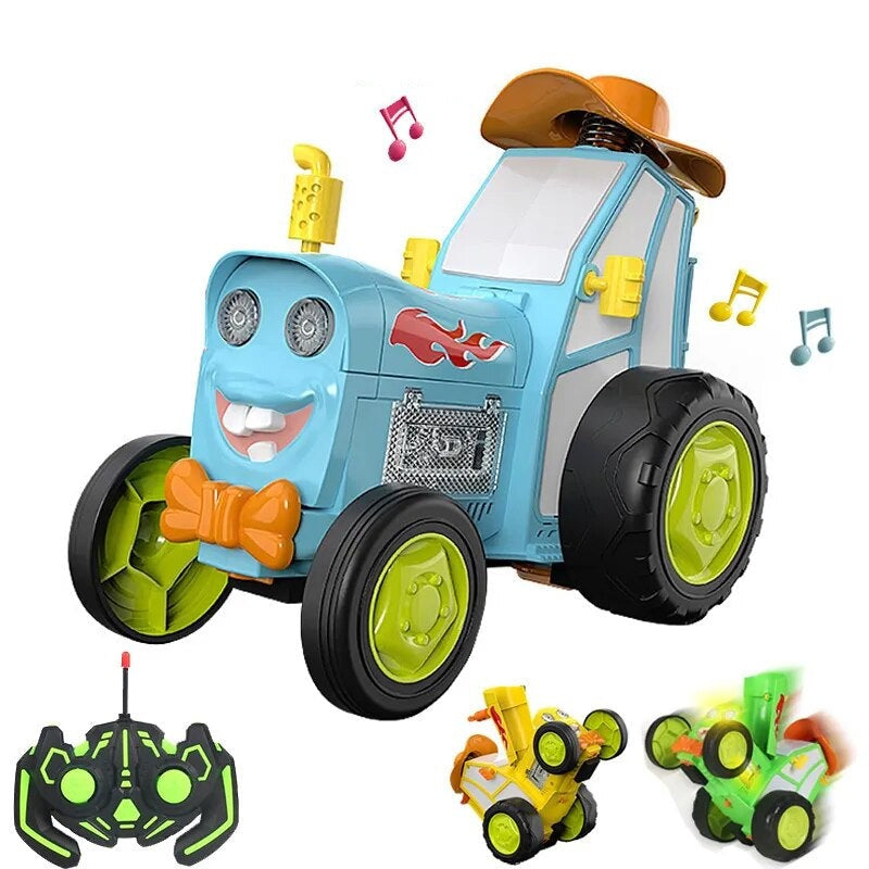 JumpMaster RC Stuntauto – Op afstand bestuurbaar met LED, muziek en spectaculaire stunts voor kinderen
